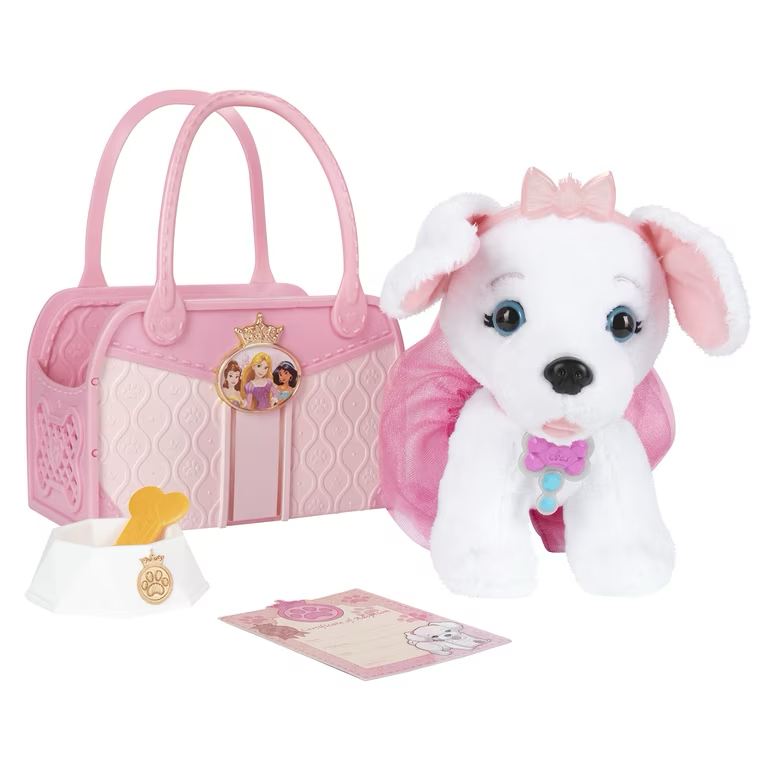 Disney Princess Style Collection Pretend Play Trendy Puppy & Tote Bag