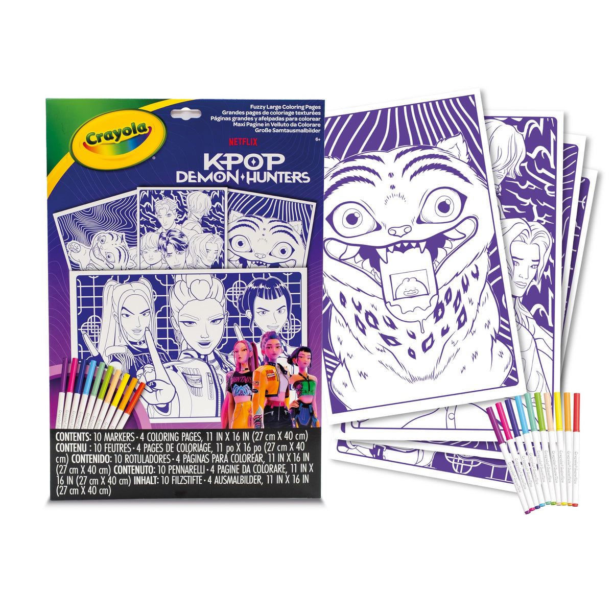 Crayola KPop Demon Hunters Color & Sketch Activity Pad