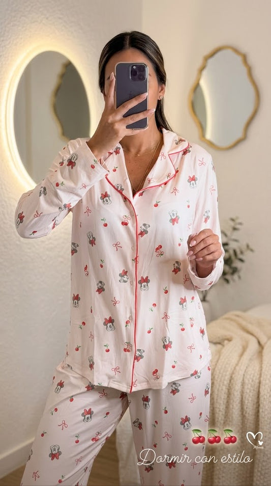 Pijama Manga Larga Minnie