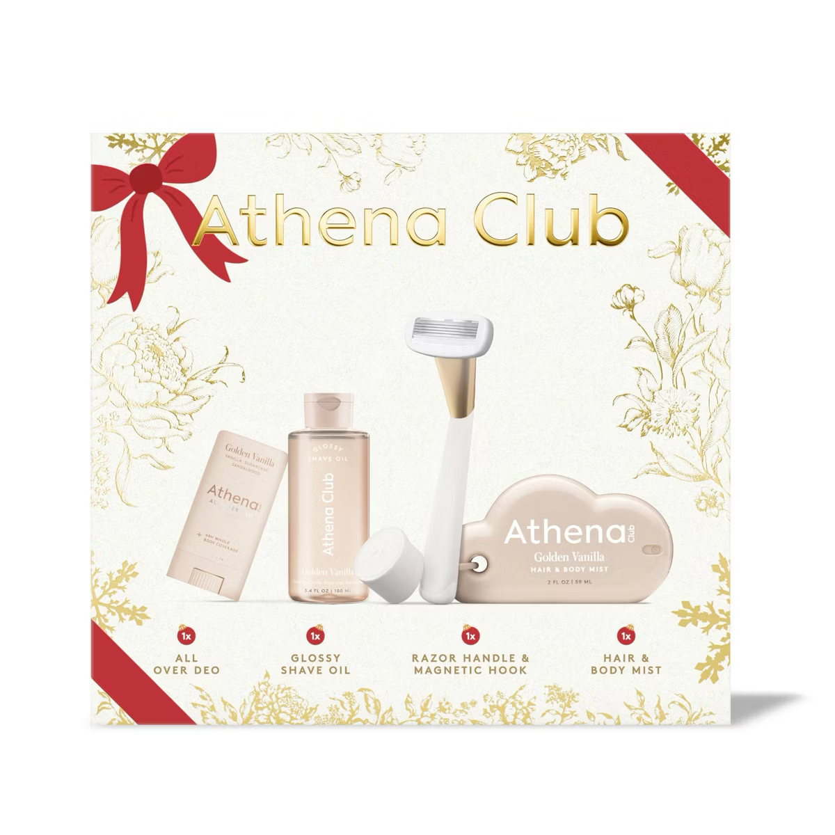 Athena Club Holiday Gift Set with New Hair & Body Mist - 4ct