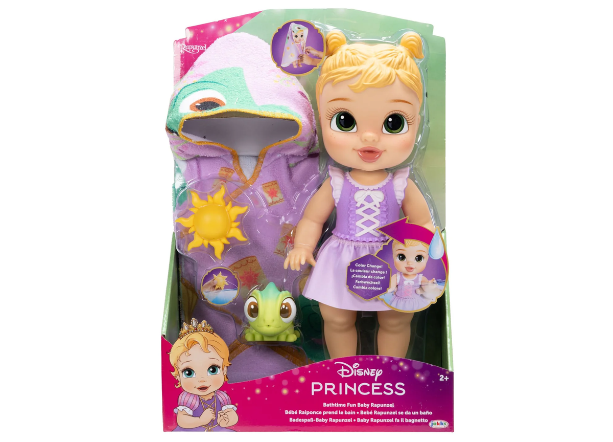 Disney Princess Rapunzel 12" Bathtime Baby Doll