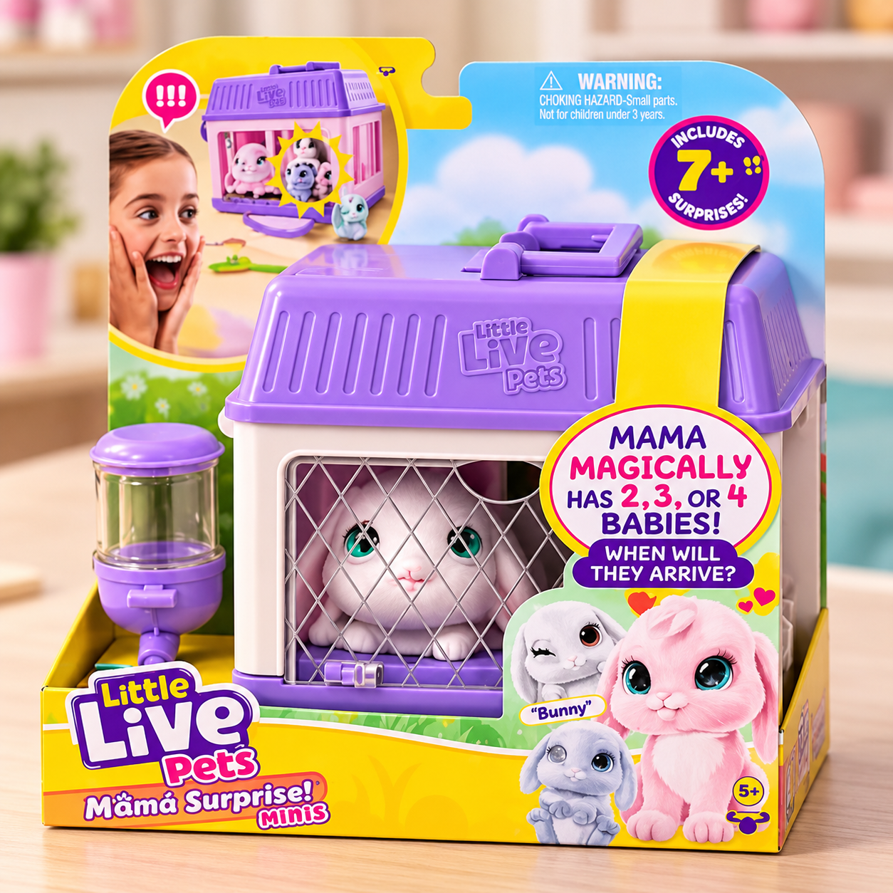 LITTLE LIVE PETS MAMA SURPRISE MINIS PLAYSET BUNNY