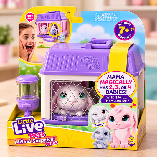 LITTLE LIVE PETS MAMA SURPRISE MINIS PLAYSET BUNNY