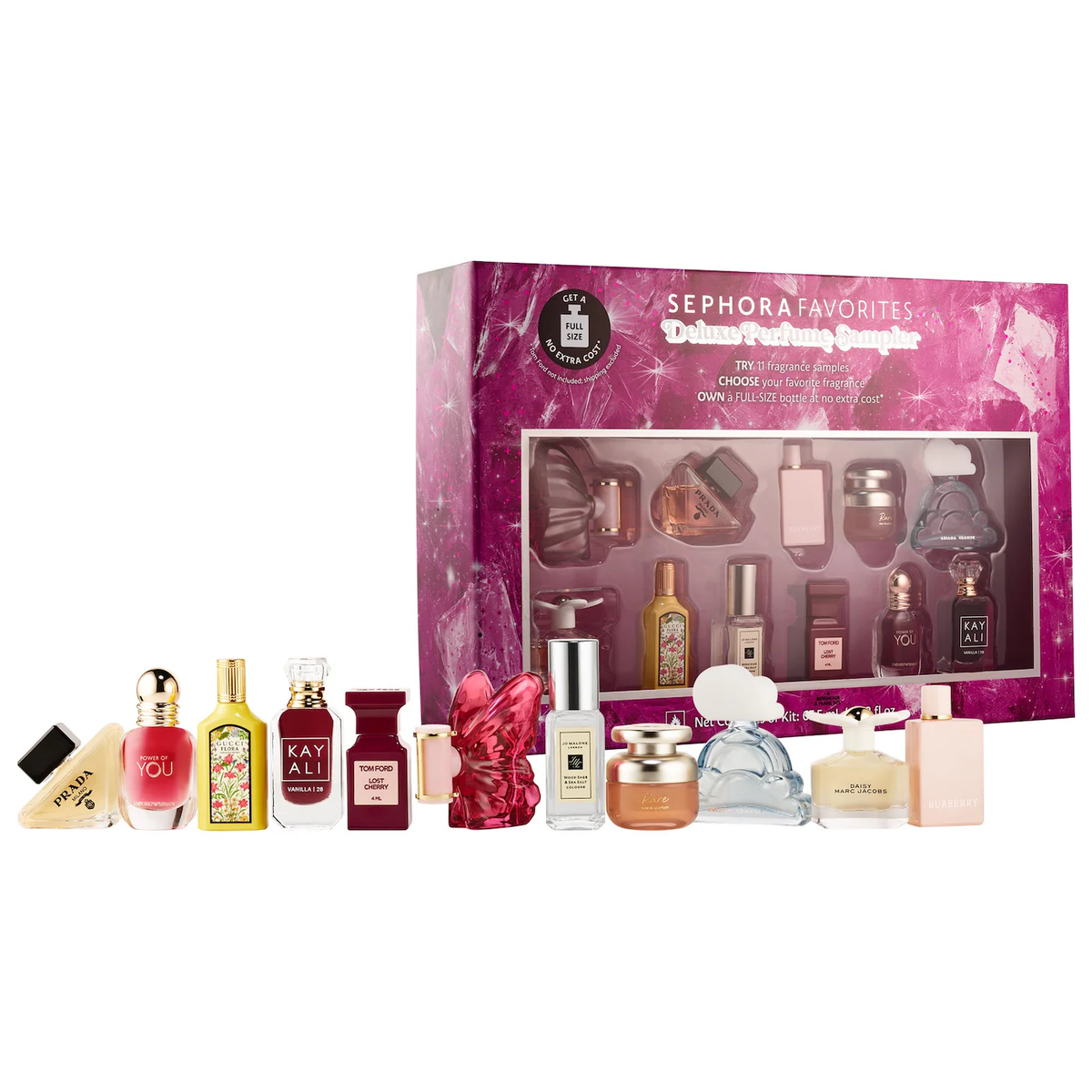 Sephora Favorites  Holiday Perfume Sampler Vault Set w/ Redeemable Voucher