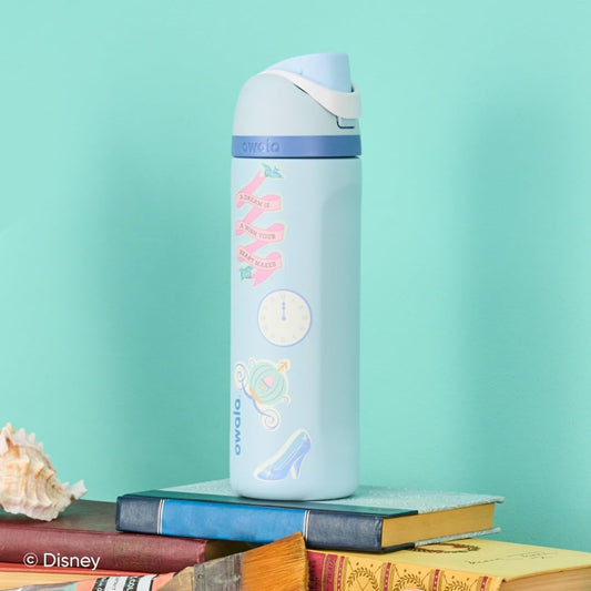 Owala Disney Princess FreeSip Insulated Stainless Steel Water Bottle 24 oz Cinderella