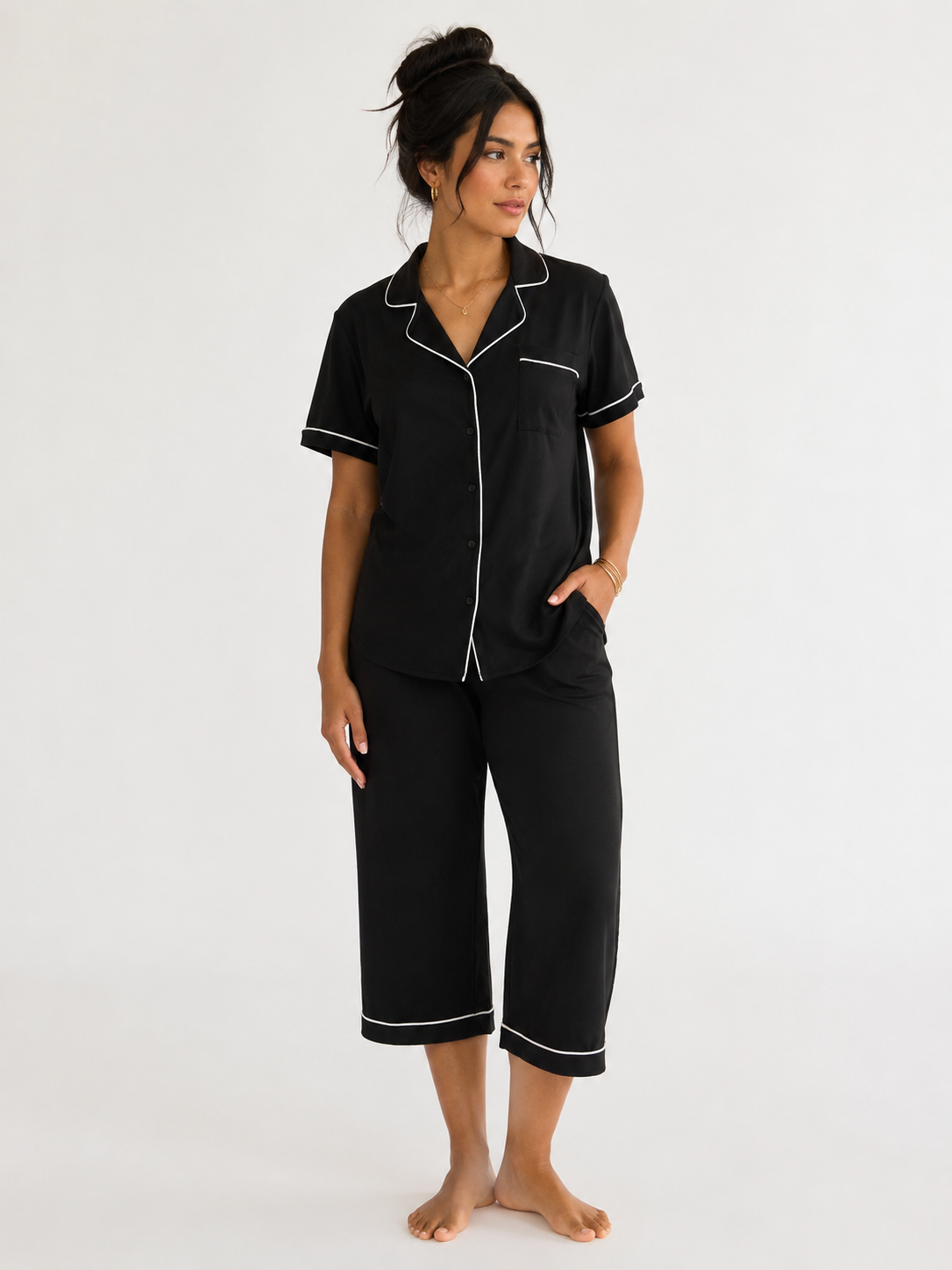 Pijama de Pantalón Negra