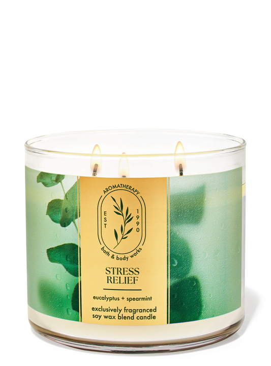 Stress Relief Eucalyptus + Spearmint Vela 3 Mechas