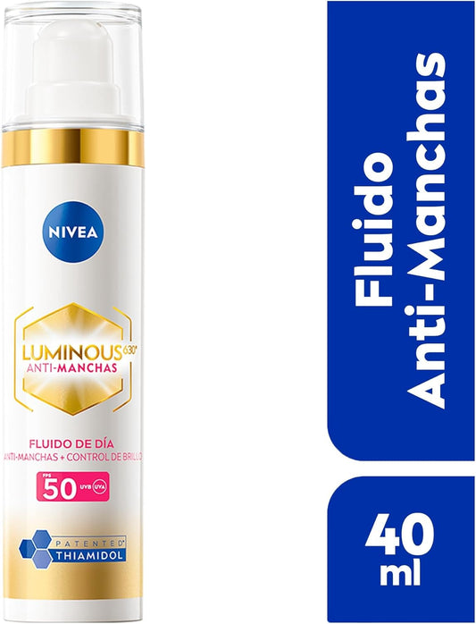 NIVEA Cellular LUMINOUS630 Anti-manchas Fluido Facial Aclarador de Piel FPS50