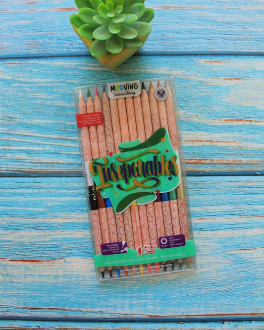 Lapices de color Inseparables by Mooving x12