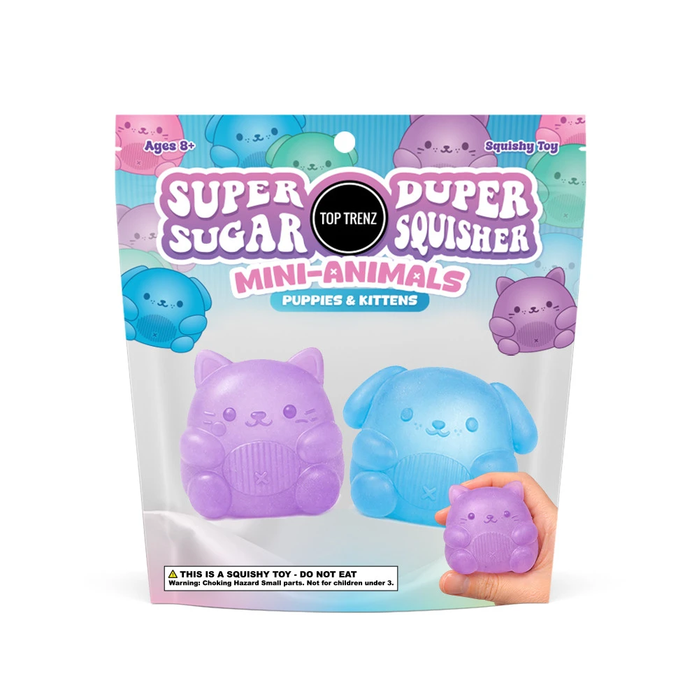Sugar Squisher - Mini Kitty & Puppy 2 pack