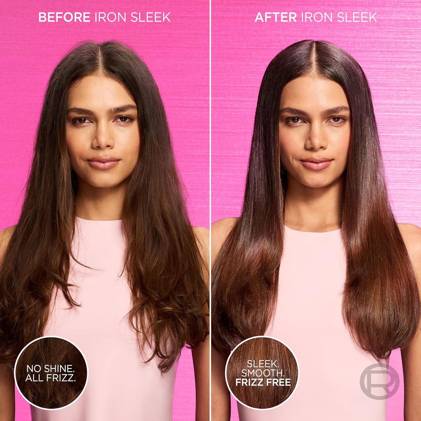 L'Oreal Paris Iron Sleek Coat, Anti-Frizz Hair Treatment Spray with Heat Protection & Humidity