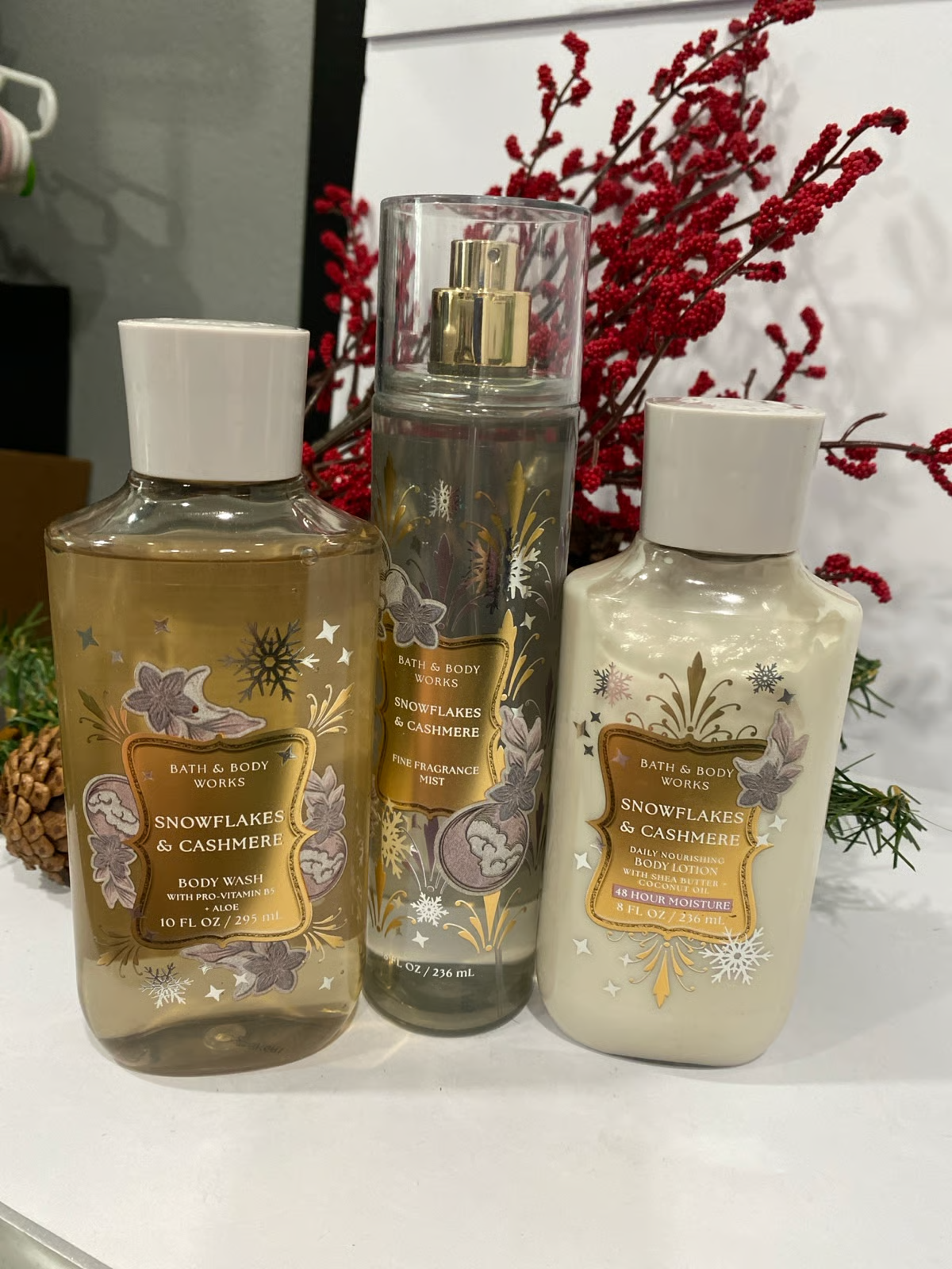 Snowflakes & Cashmere Set 3pcs