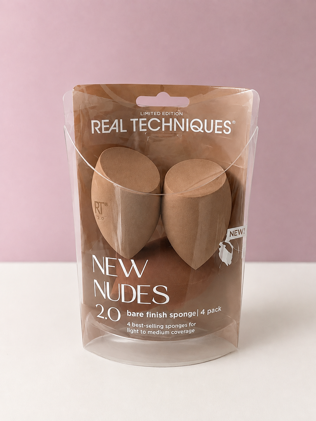 Real techniques New Nude bare finish sponge  4-pack