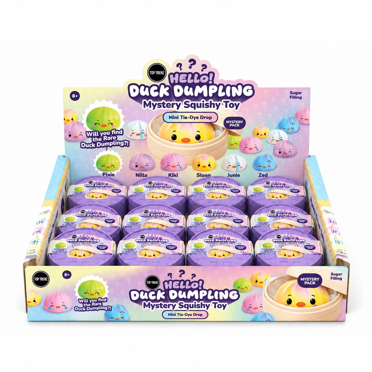 Hello Duck Dumpling - Tie-Dye Sugar Filling Large Squishy