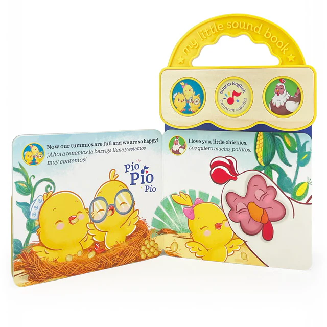 Canticos Little Chickies / Los Pollitos - Bilingual / Bilingüe 3-Button Sound Board Book for Babies and Toddlers