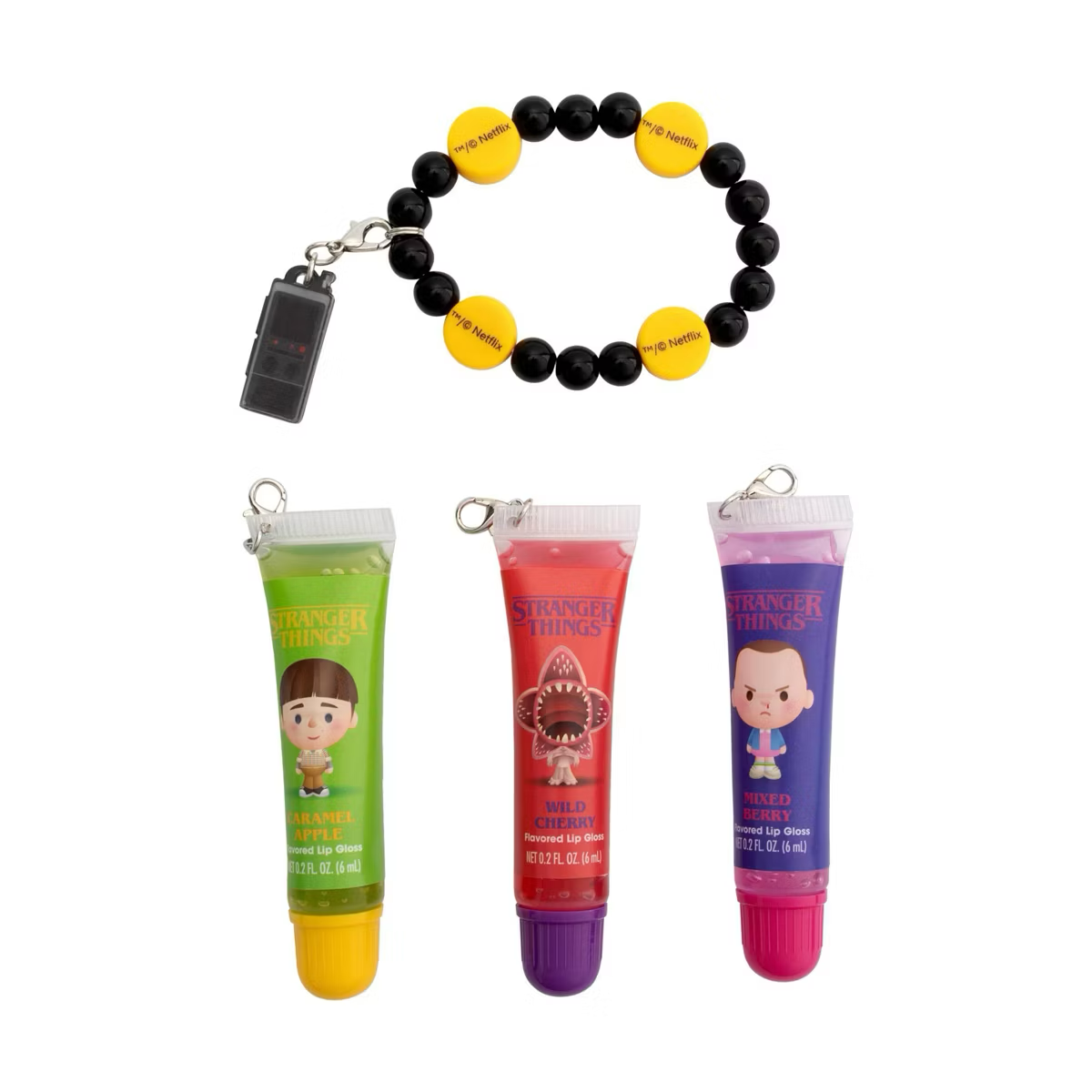 Stranger Things Lip Gloss with Charm Bracelet