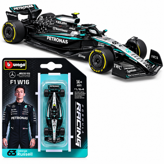 Auto Coleccionable 1:64 F1W16 Mercedes George Russell