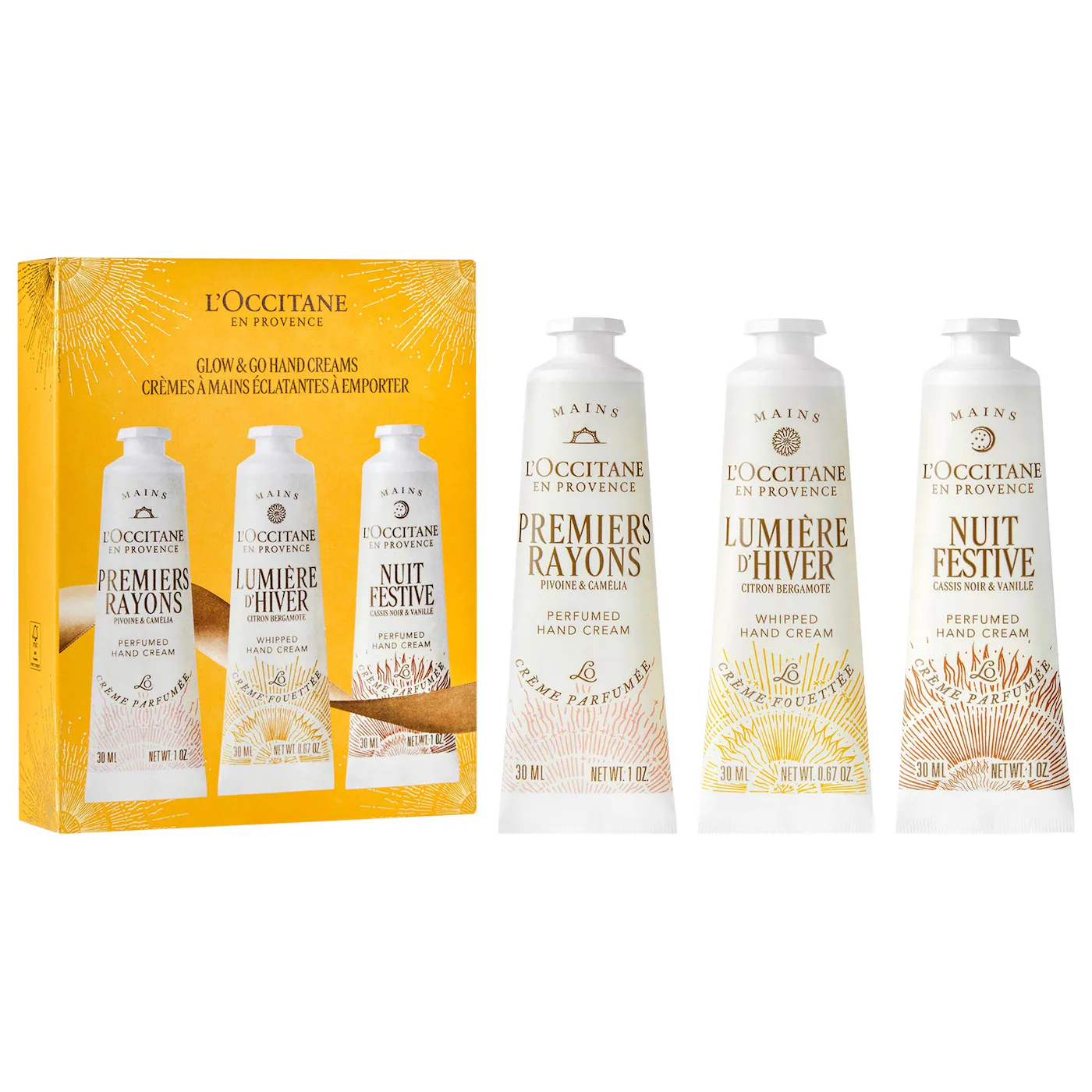 L'Occitane Glow & Go Hand Creams Gift Set