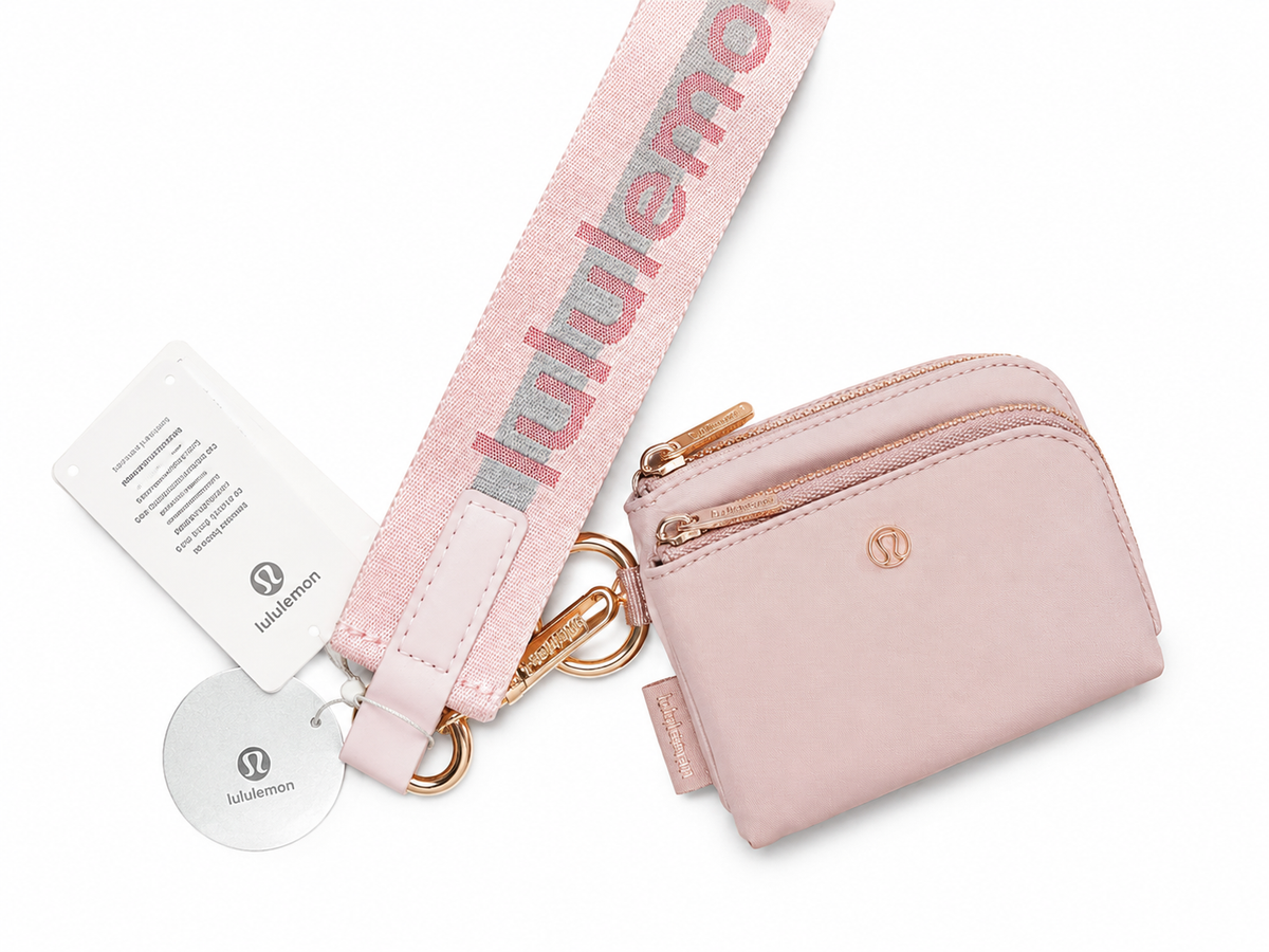 Lululemon Double Zip Clippable Card Pouch