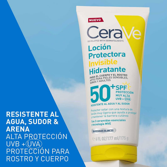 CeraVe Loción Protectora Invisible Hidratante 50FPS protector solar corporal