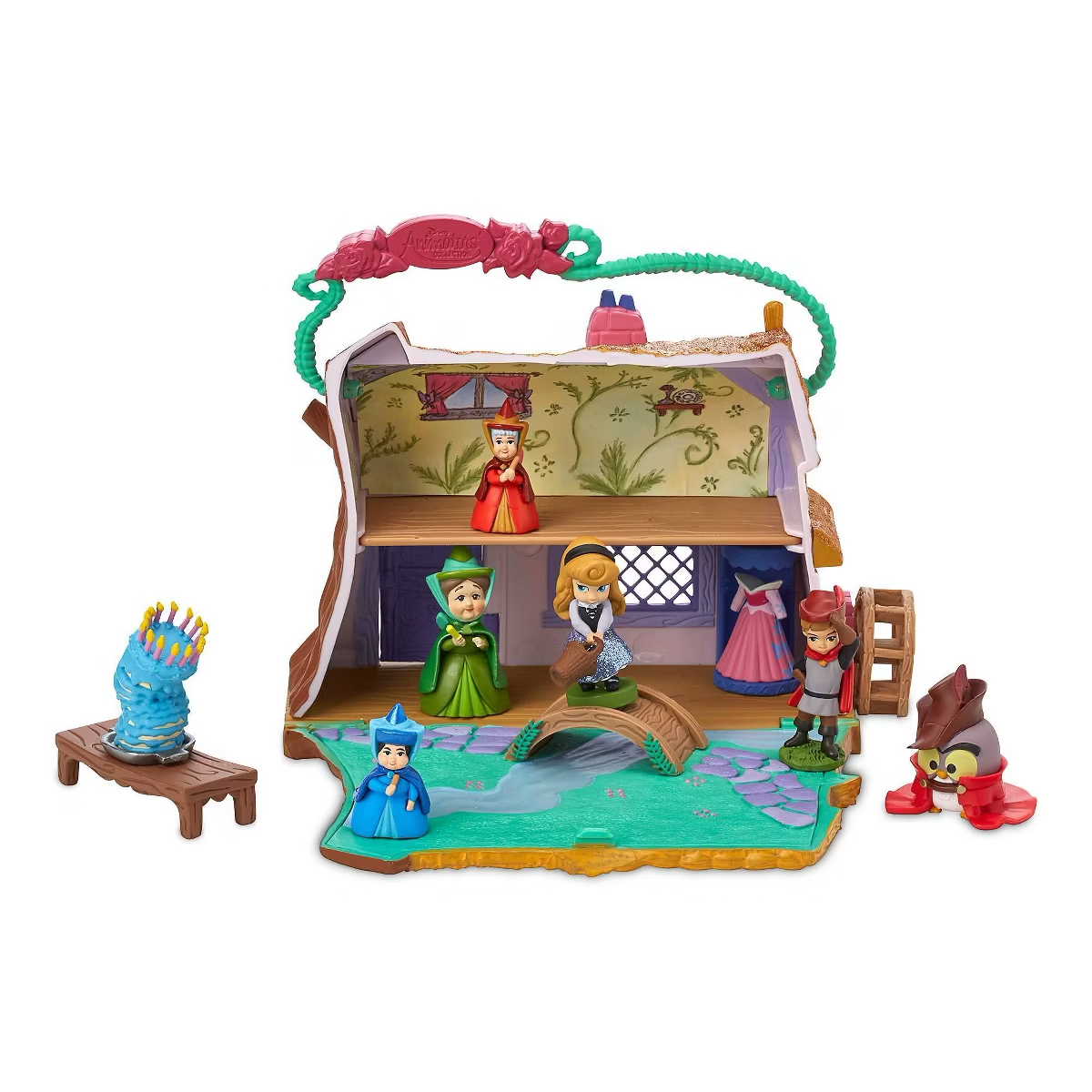 Disney Animators' Collection Littles Sleeping Beauty Aurora Cottage Playset