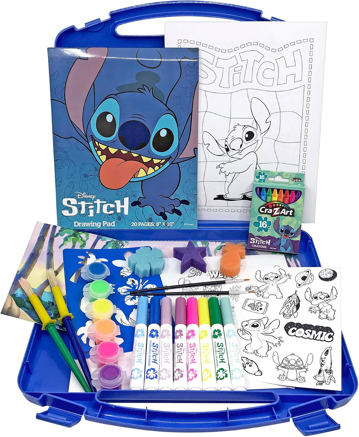 Disney Stitch Kids Ultimate Creative Activity Arts & Crafts Case