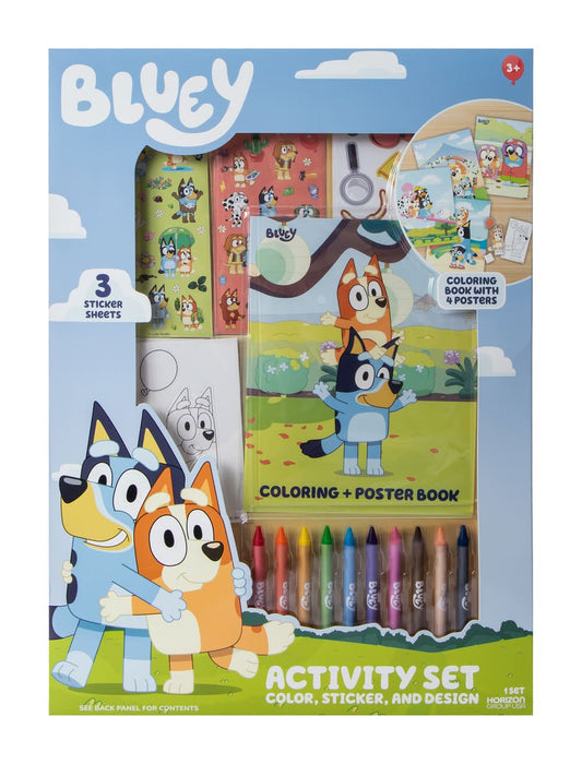 Set de Colorear y Actividades Bluey