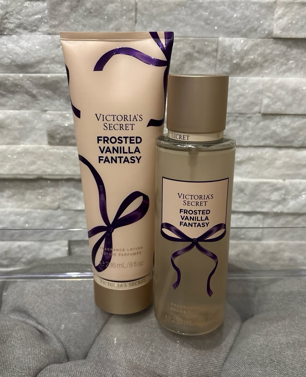 Victoria's Secret Set 2pcs Frosted Vanilla Fantasy