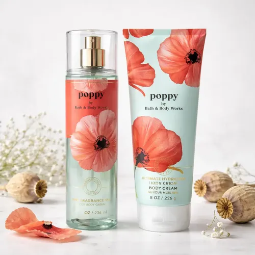 Poppy Set 2pcs Bath&BodyWorks