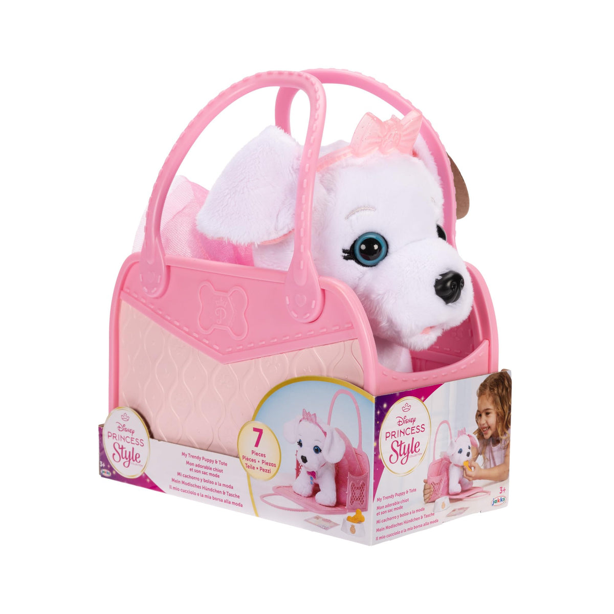 Disney Princess Style Collection Pretend Play Trendy Puppy & Tote Bag