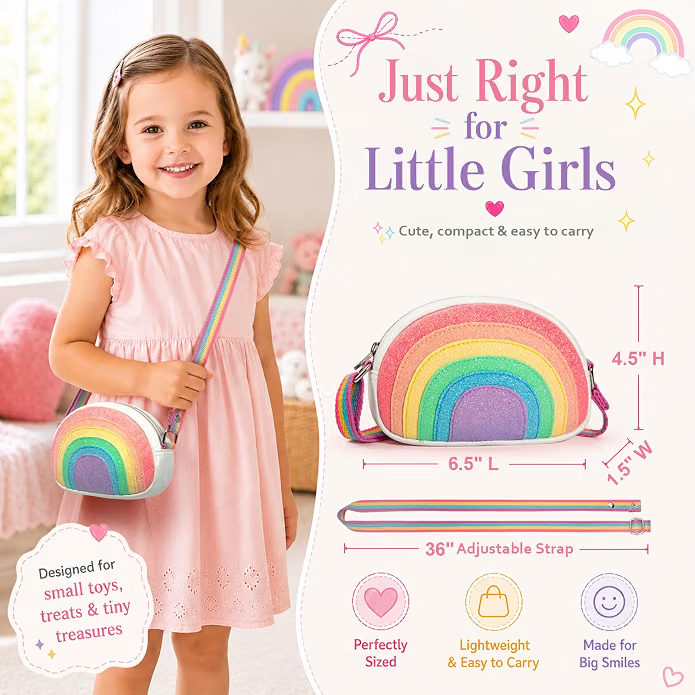 Cartera para niñas Arcoíris