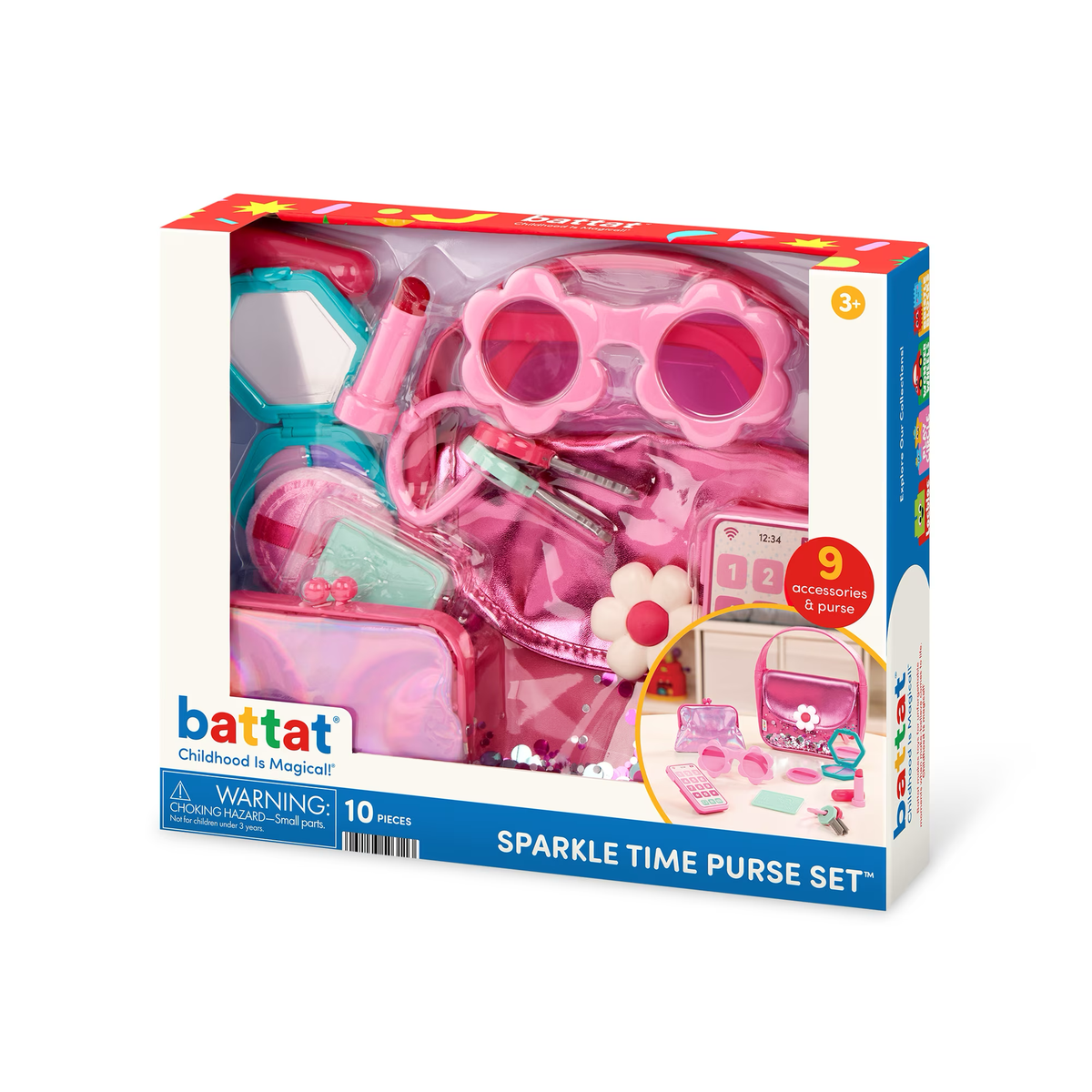 Set de Bolso Rosa Sparkle Time