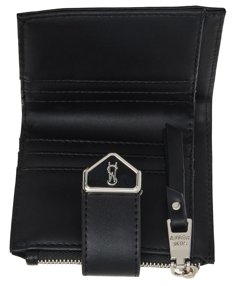 Steve Madden Women's Boxed Bifold Wallet Black
