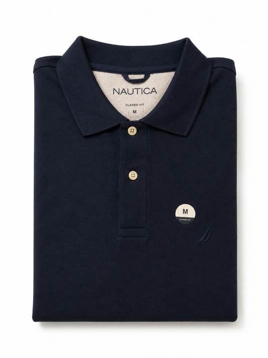 Camisa Tipo Polo Náutica Azul