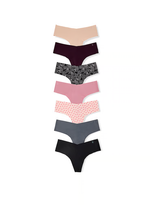 Victoria's Secret 7-Pack No-Show Thong Panties