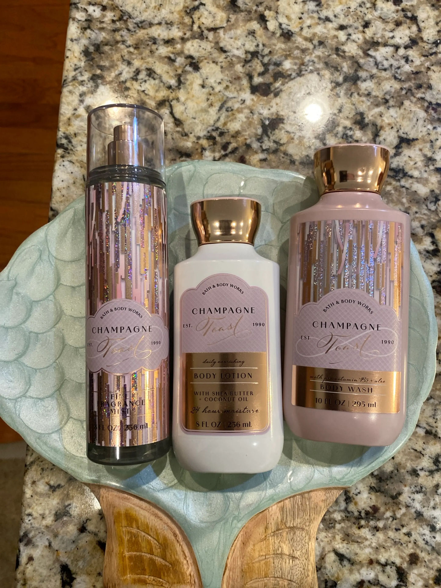 Set de 3 Piezas Champagne Toast