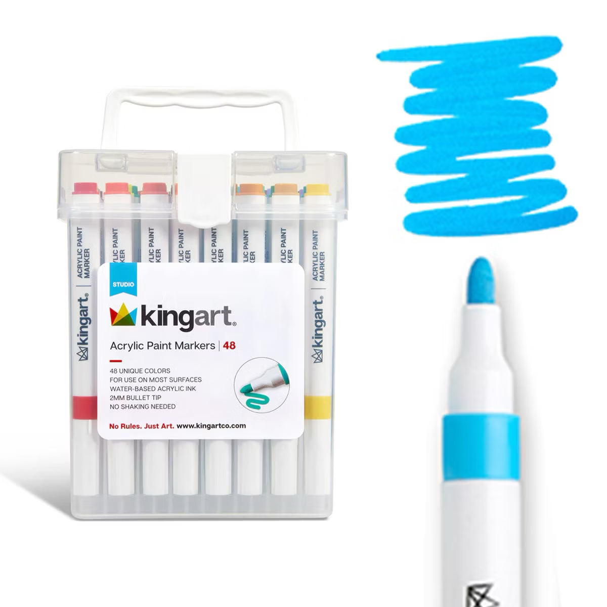 KINGART Acrylic Paint Markers 48 Colors