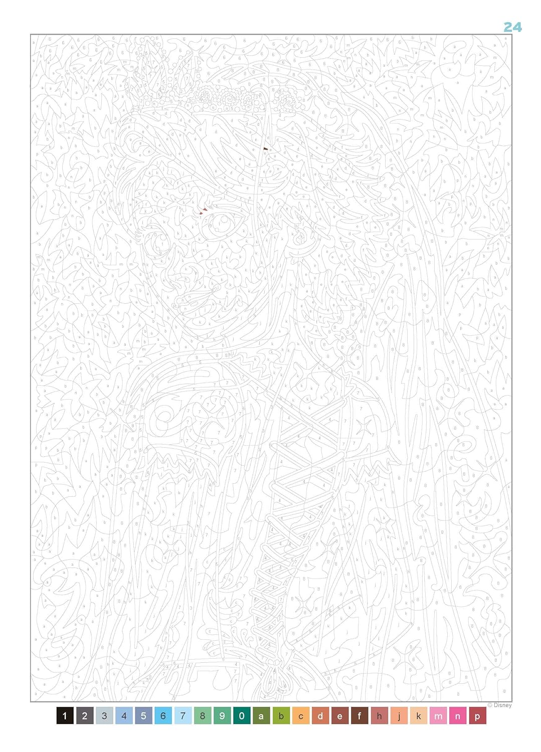 Mystery Colouring - Princesses: Reveal iconic Disney characters with colour by number